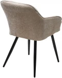 Стул M-City REFLET 3018-10 бежевый, шенилл / черный каркас