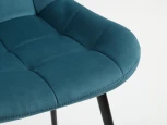Стул MyFar Феникс пыльно-синий велюр MF1033-1