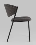 Стул Харпер ткань рогожка тёмно-серый Stool Group арт.УТ000036753