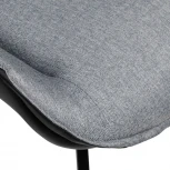 Стул Soft серо-голубой с чёрным, рогожка Bradex Home RF 0412