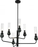 Потолочная люстра на штанге ST Luce Medea SL1244.403.06 черный/прозрачный E14 6*40W (220V)