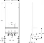 Система инсталляции для биде Mepa VariVIT 549006