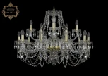Подвесная люстра Art Classic 11.11 11.11.10+5.300.Gd.Sp (220V, хрусталь, на цепи, подсвечник, свеча)