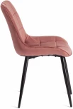 Стул ABRUZZO (mod. 8060) металл/вельвет, 52 х 63 85 см, коралловый (HLR 44)/черный Tetchair 19236