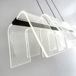 Подвесной светильник светодиодный с пультом с регулировкой цветовой температуры LED4U LED4U L7709-970 BK