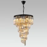 Подвесная люстра каскадная Citilux Мартин CL332172 (220V, хрусталь, на цепи)