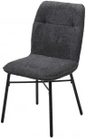 Стул COMO UF998-16 темно-серый, букле / черный каркас / Товарный знак DISAUR