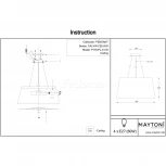 Подвесной светильник Maytoni Calvin Ceiling P179-PL-01-W