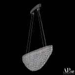 Подвесная люстра светодиодная APL LED Sicilia SH505.0.60.A.Ni.4000 (220V, хрусталь, на тросе)