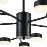 Потолочная люстра на штанге Lumion Torina 8117/15 черный, металл LED GX53 15*7W 220V