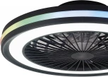 Потолочная люстра RGB светодиодная с вентилятором Mantra Gamer 8292 (220V, пульт управления, круглые)
