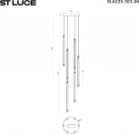 Подвесной светильник ST Luce Brick SL6225.303.06 Латунь/Терракотовый, Белый LED 6*5W 3000K