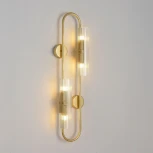 Бра Lumion Toronto 6560/4W золотой/прозрачный, металл/стекло G9 4*20W 220V