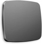 Лицевая панель Ambrella Volt OMEGA (Антрацит серый) для 1-клавишных выключателей QUANT OP6510