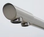 Смеситель Wasserkraft A8027 для кухонной мойки, матовый хром