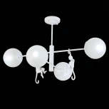 Потолочная люстра на штанге Evoluce Tenato SLE115102-04 (220V, шарики, животные, молекулы)
