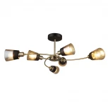 Потолочная люстра Imex MD.4045-6-S AB+BK