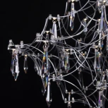 Подвесная люстра большая Loft It Mira 10259/1000 Silver Asfour (LED, 220V, на тросе)