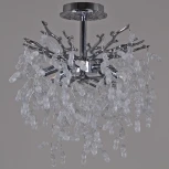 Потолочная люстра на штанге хрустальная Reluce 33029-0.4-380 CH (220V)