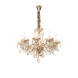 Подвесная люстра Favourite Brendy 1738-8P (220V, хрусталь, подвески, на цепи, подсвечник, свеча)