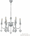 Подвесная люстра Arte Milano AM342101 342101/6 CR (220V, подвески, на цепи, подсвечник, свеча)