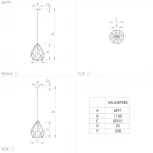 Подвесной светильник Eglo Carlton 43814 (220V, на проводе)