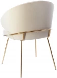 Стул-полукресло Bradex Home Emil кремовый с золотыми ножками (RF 0545)