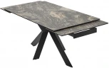 Стол M-City BELLUNO 160 KL-176, итальянская керамика/ черный каркас