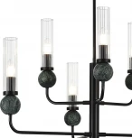 Потолочная люстра на штанге ST Luce Medea SL1244.403.06 черный/прозрачный E14 6*40W (220V)