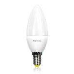Лампочка светодиодная E14 5,5W 220V 470 lm 2800K теплый желтый свет Voltega Simple 8337