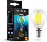 Лампочка светодиодная шар прозрачная E14 6,5W 220V 800 lm 2800K Voltega Globe E14 9W Graphene 7136