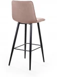 Стул барный UNO, бархат бежевый 5/ чёрный конус Top Concept UNO 78449