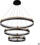 Подвесной светильник светодиодный с пультом Crystal Lux FERNANDO FERNANDO SP158W LED BLACK/GOLD (220V, на тросе)