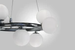 Подвесной светильник AM Group AM488 CH D500 (на тросе, шар, молекулы)