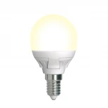 Лампочка светодиодная шар белая E14 7W 3000K Uniel LED-G45 7W/3000K/E14/FR/DIM PLP01WH