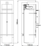 Настенный светильник уличный Quoizel Eames QN-EAMES-LED-M-EK (220V, IP44)