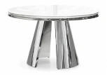 Стеклянный стол Woodville Bloss белый 15306