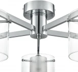 Потолочная люстра Lumion Verdi 8261/5C металл/стекло, хром/прозрачный E14 5*40W 220V