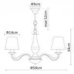 Подвесная люстра Arte Lamp Felicia A9368LM-5AB