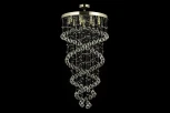 Потолочная хрустальная люстра на штанге Dio D'Arte Tesoro Nickel H 1.4.55.105 N (220V)