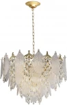 Подвесная люстра Odeon Light Tears 5049/19 золото/прозрачный/металл/хрусталь/стекло E14 19*40W
