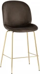 Стул полубарный Stool Group Beetle со спинкой коричневый УТ000025453