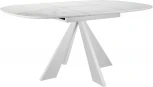 Стол DikLine SKK110 Керамика Белый мрамор/подстолье белое/опоры белые (2 уп.) 00-00070099