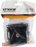 Розетка Ethernet RJ-45 (черный) Stekker Катрин 39613