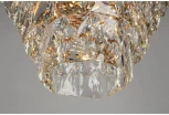 Подвесная люстра ярусная Omnilux 729 OML-72903-12 (220V, хрусталь, на цепи, круглые)