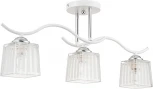 Потолочная люстра на штанге Escada Prisma 535/3PL 3х40Вт E27, металл/стекло, белый/хром (220V)
