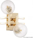 Настенный светильник Crystal Lux LUXURY AP2 GOLD (220V, на тросе, шарики)