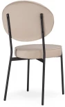 Стул Woodville на металлокаркасе Ройс бежевый / черный 528452