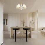 Подвесная люстра Arte Milano Florentia-3987 303987/5 Wh/Gd (220V, на цепи)