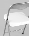 Стул складной Stool Group ДЖОН металлик, белый УТ000008059